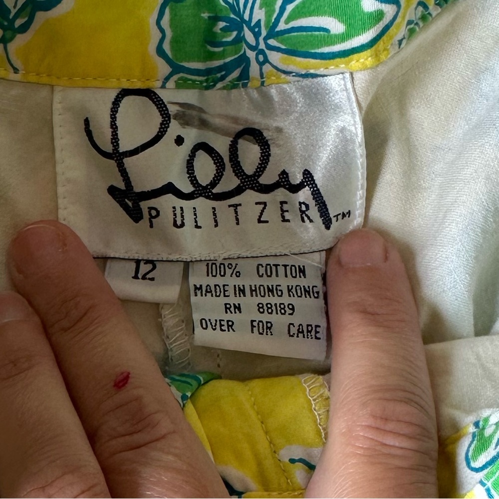 VINTAGE LILLY PULITZER BUTTERFLY PRINT SHORTS - Picture 6 of 9